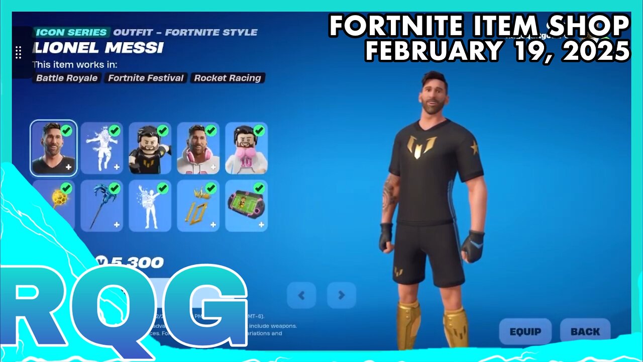 MESSI IS BACK! FORTNITE ITEM SHOP (February 19, 2025)