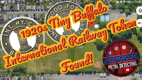Vintage Buffalo International Railway Token Found - Western New York Park Metal Detecting