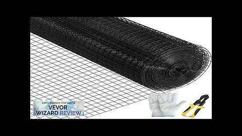 VEVOR Welded Wire Fence Vinyl Coated Chicken Rabbit Mesh 1"x1" 16 Gauge Review