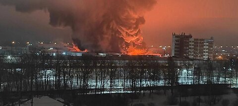 Explosions and a Serious Fire in the Industrial Zone in Gatchina, Leningrad Region