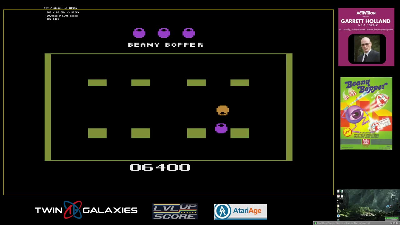 Atari 2600 EMU - Beany Bopper - Game 1 X/X - 125,910