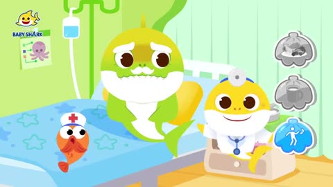 Baby Shark Doctor, Mommy is Sick! Hospital Play Song & Story