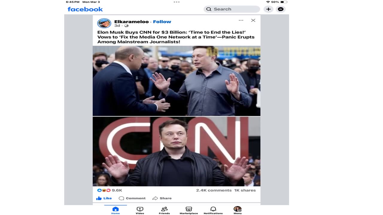 Elon Musk Buys CNN for $ 3Billion