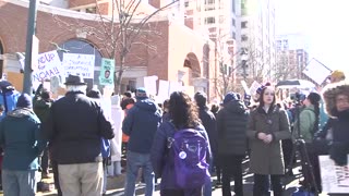 Hundreds protest mass firing of NOAA employees from DOGE cuts