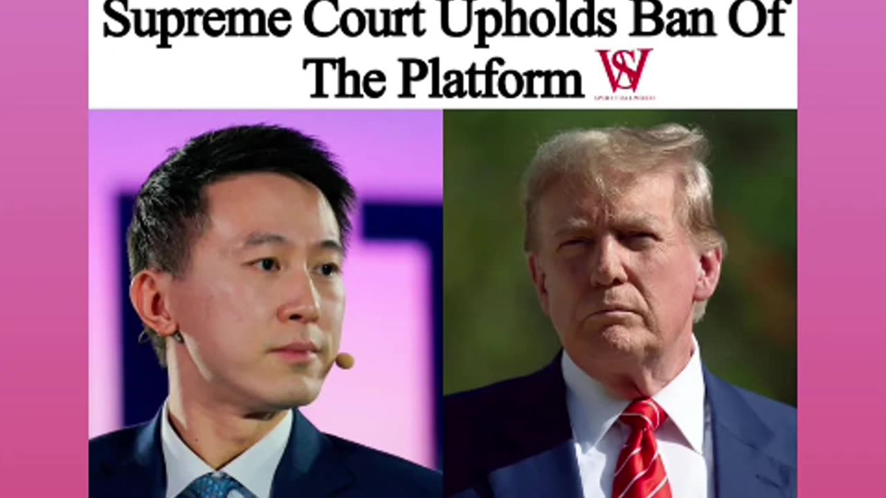 President trump and tiktok ceo shou chow zi 01/21/25