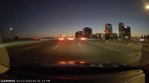 Speeding Lexus Loses Control on Interstate