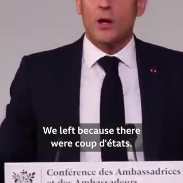 French President Emmanuel Macron said that the African Sahel states “forgot” to thank France