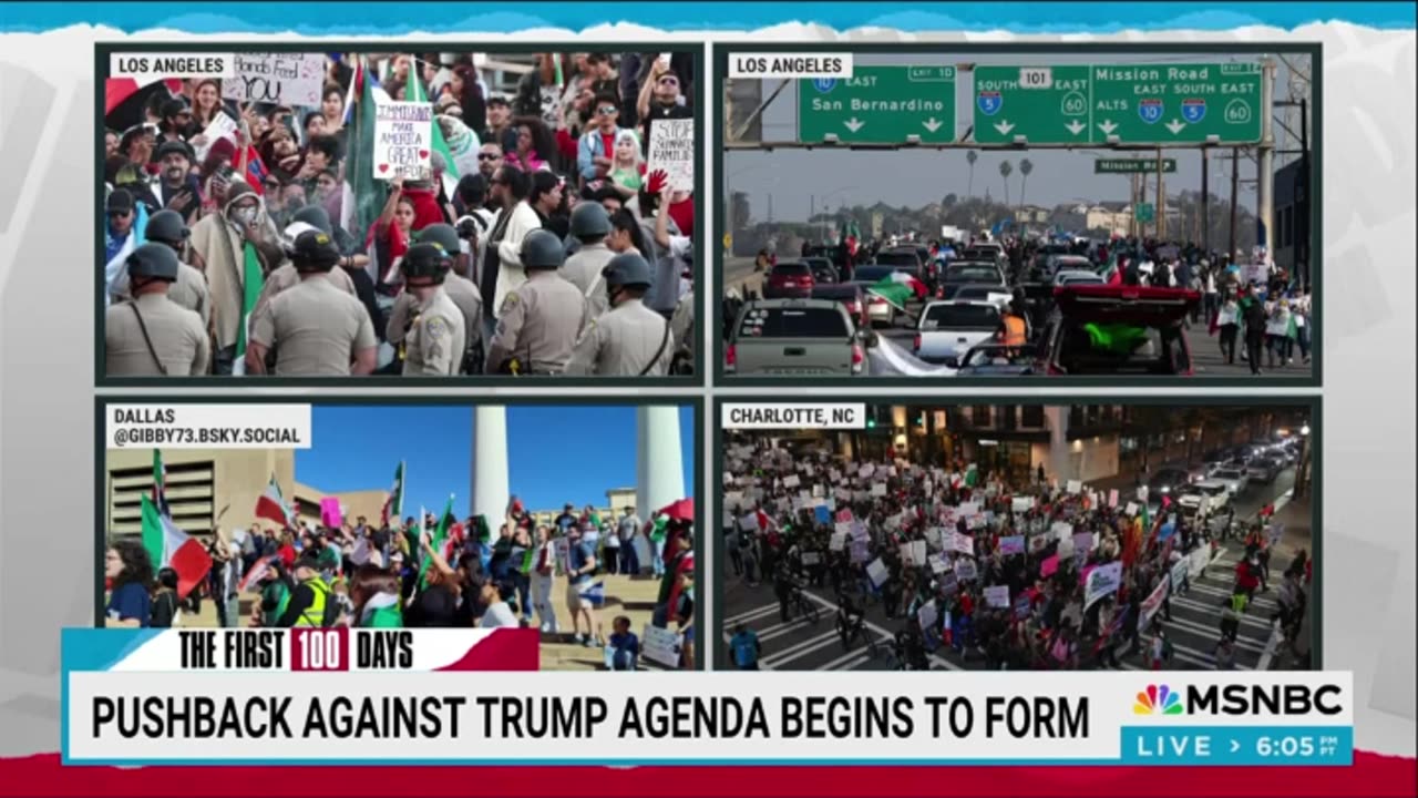 Maddow: Impromptu Protests Erupt Nationwide Against Trump, Musk, Destruction Of Fed Gov, Immigration