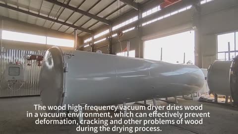 The wood high-frequency vacuum dryer