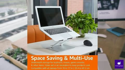 Amazon Basics Ergonomic and Foldable Laptop Stand for Desk