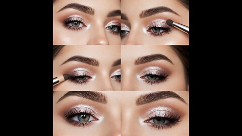 Icy Nude Eyeshadow Look Cool Tone Halo Eye Makeup Tutorial