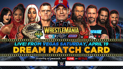 WWE WrestleMania 41 Saturday - Dream Match Card [v9] | Bevelock