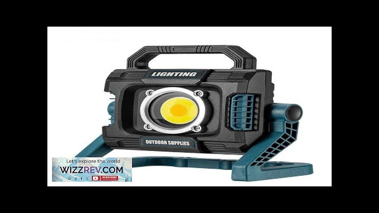 30W Professional Portable COB Spotlight Super Bright Work Light USB Rechargeable Review