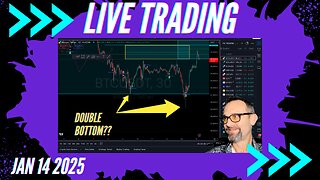 $Bitcoin Double Bottom? Live Trading 1/14/2024 $Bitcoin, $Forex, $Stocks, $Gold $Silver