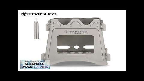 Tomshoo Titanium Stove Outdoor Camping Wood Stove Portable Folding Lightweight Tourist Wood Review