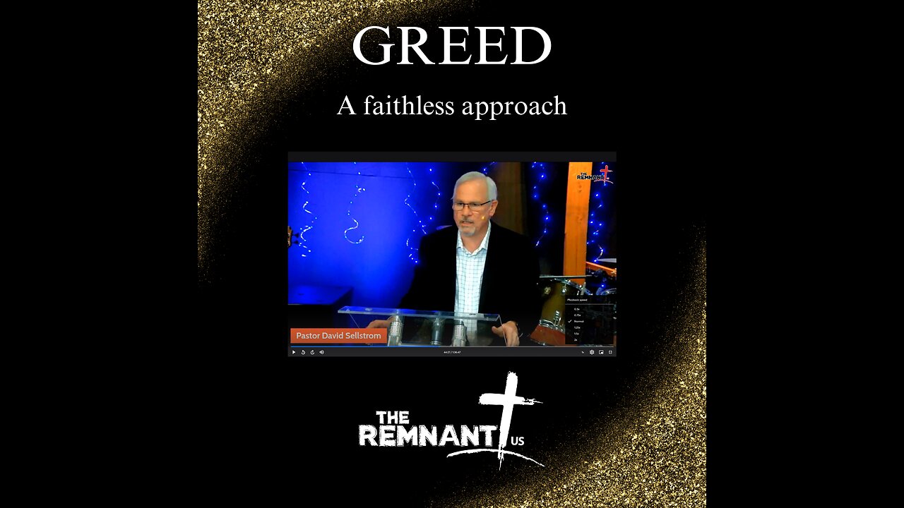 Greed -- A Faithless Approach to Finances