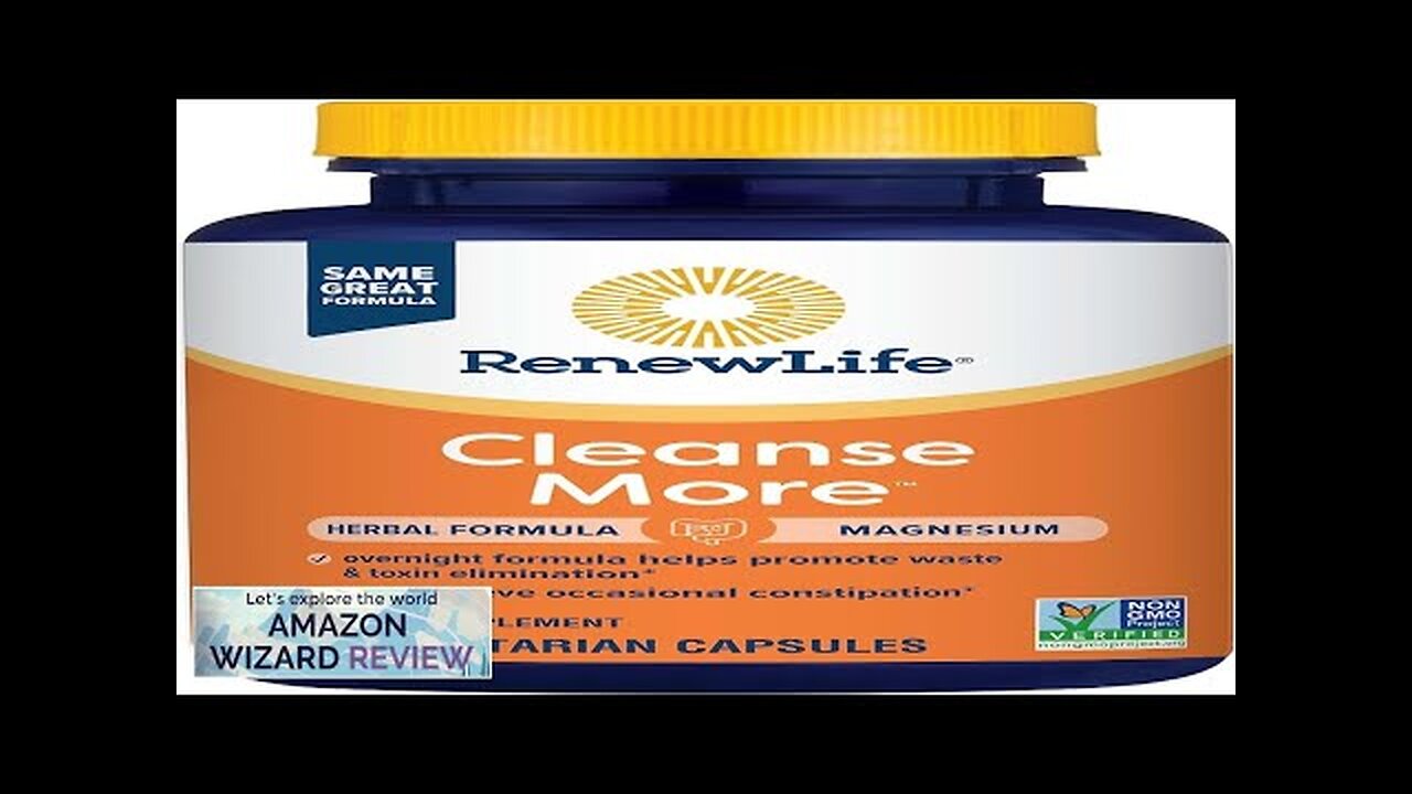 Renew Life Detox Cleanse More Reduces Bloating and Restores Regularity Overnight Review