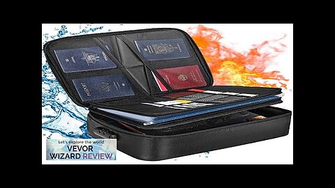 VEVOR Fireproof Document Box Fireproof Document Bag with Lock 2000℉ 3-layer Fireproof Review