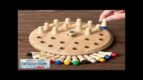 Wooden Memory Match Stick Chess Color Game Board Puzzles Montessori Educational Toy Review