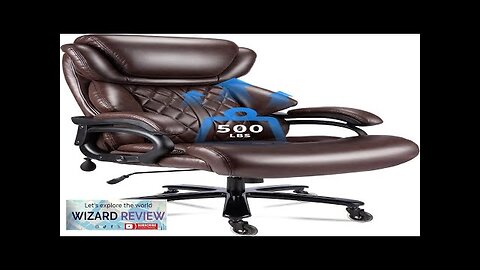 Brown Office Chair 500lbs High back 360 Swivel Review