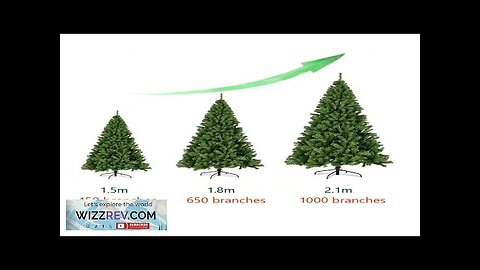 2.1m~1.2m PVC Large Christmas Tree Encryption Green Snow Tree Christmas Decoration 2025 Review