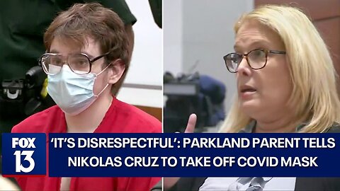 Parkland Gunman Removes Mask After Victim's Mom Rebukes Him for Hiding [Flokossama]