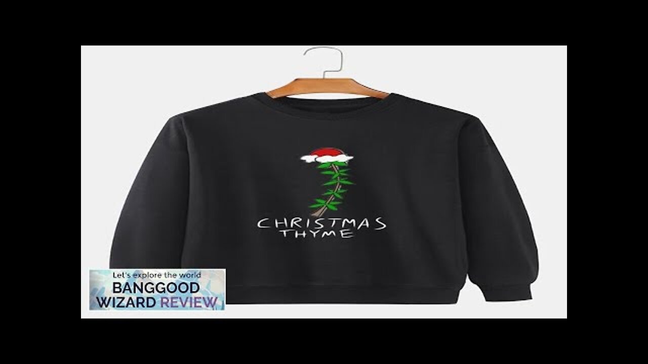 ChArmkpR Mens Christmas Element Print Crew Neck Loose Pullover Sweatshirts Beige Review