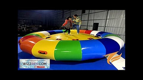 Inflatable 0.9mm PVC Towable River Disco Boat Raft with Pump New Worldwide Review