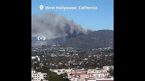 Hollywood Hills sign on fire 🔥 White Hats are in control