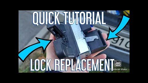 VW Tiguan rear tailgate/hatch/boot/trunk door (latch) lock replacement TUTORIAL (schimb broasca)