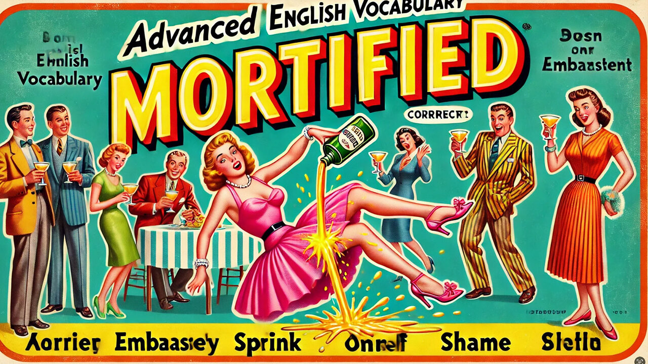 Vocabulary and Pronunciation "MORTIFIED" Advanced English