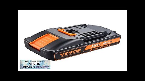 VEVOR 20V 4.0Ah Lithium-Ion Battery High-Capacity Replacement Battery Pack for Power Review