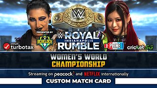 Royal Rumble 2025: Rhea Ripley vs. Iyo Sky - Custom Match Card