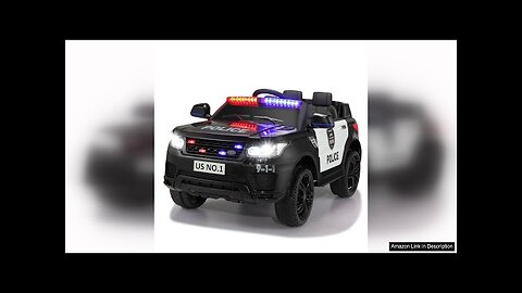 TOBBI Police Car Ride on 12V Electric Car for Kids Battery Powered Review