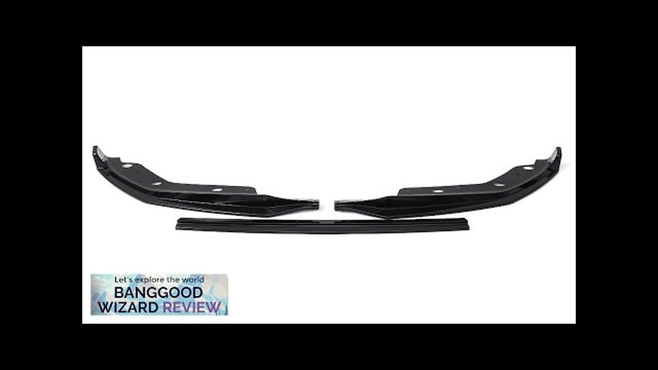 Golss Black Front Bumper Lip Spoiler M Sport 3PCS For BMW 3 Review