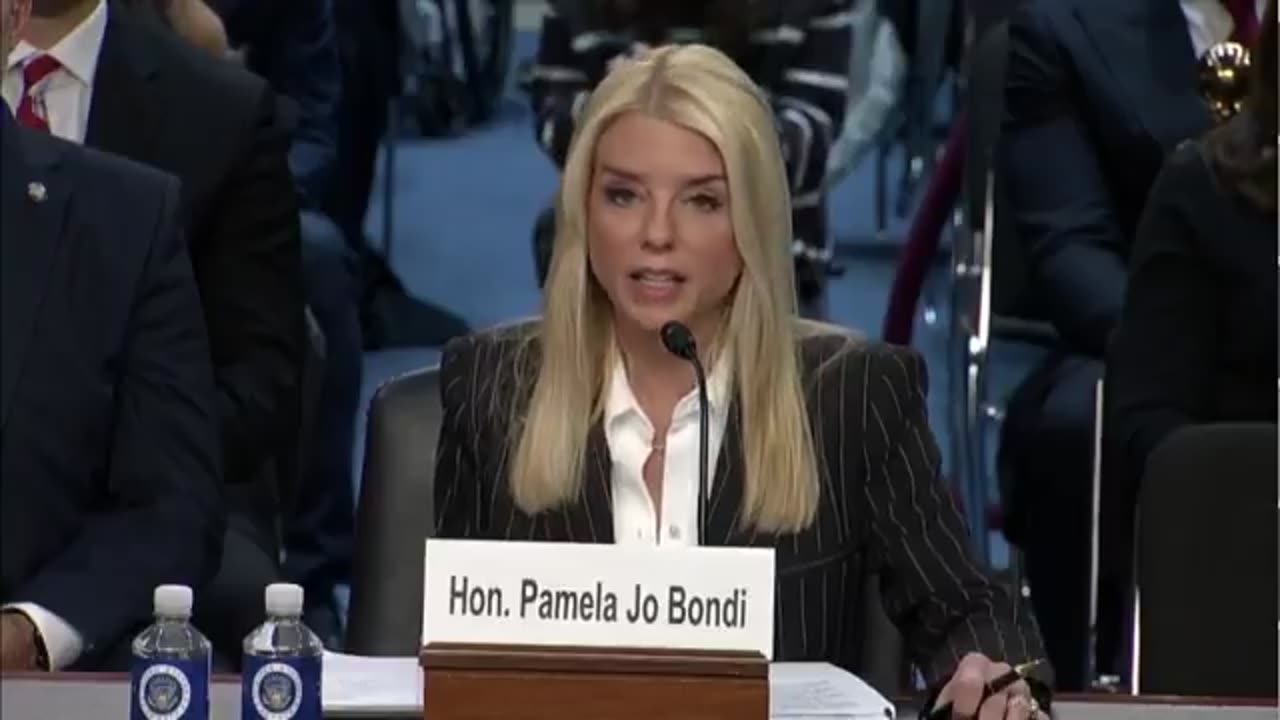 Pam Bondi says as AG she’ll bring “integrity” back to the DOJ.