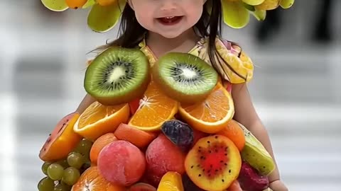 Cutest Baby Fashion Show Featuring Food-Themed Outfits #KidsFashion #RunwayShow #AI