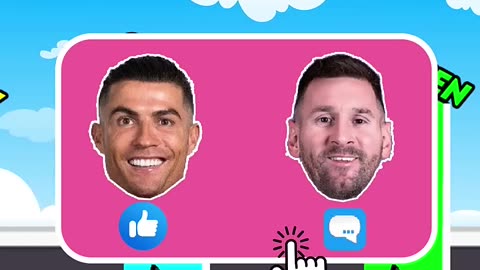 The colors challenge between Messi and Ronaldo