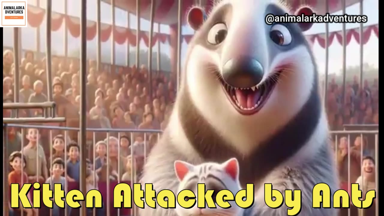 Kitten Attacked by Ants ⎮ Warm Story ⎮ Cute Cat 🐜🙀 #cat #aicats #cutecat #catvideos2024