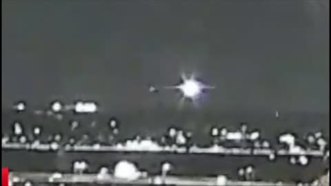 Plane Crash - Helicopter Comes in From the Left and Hits Plane