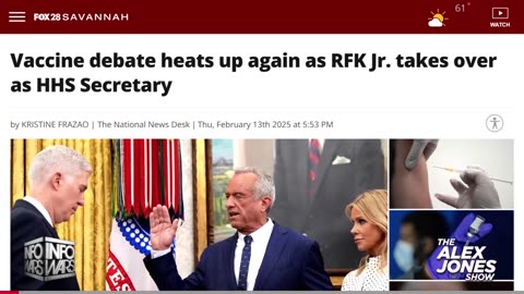 PROMISES KEPT: Newly Confirmed HHS Head RFK Jr. Announces New Vaccine Damage Database &
