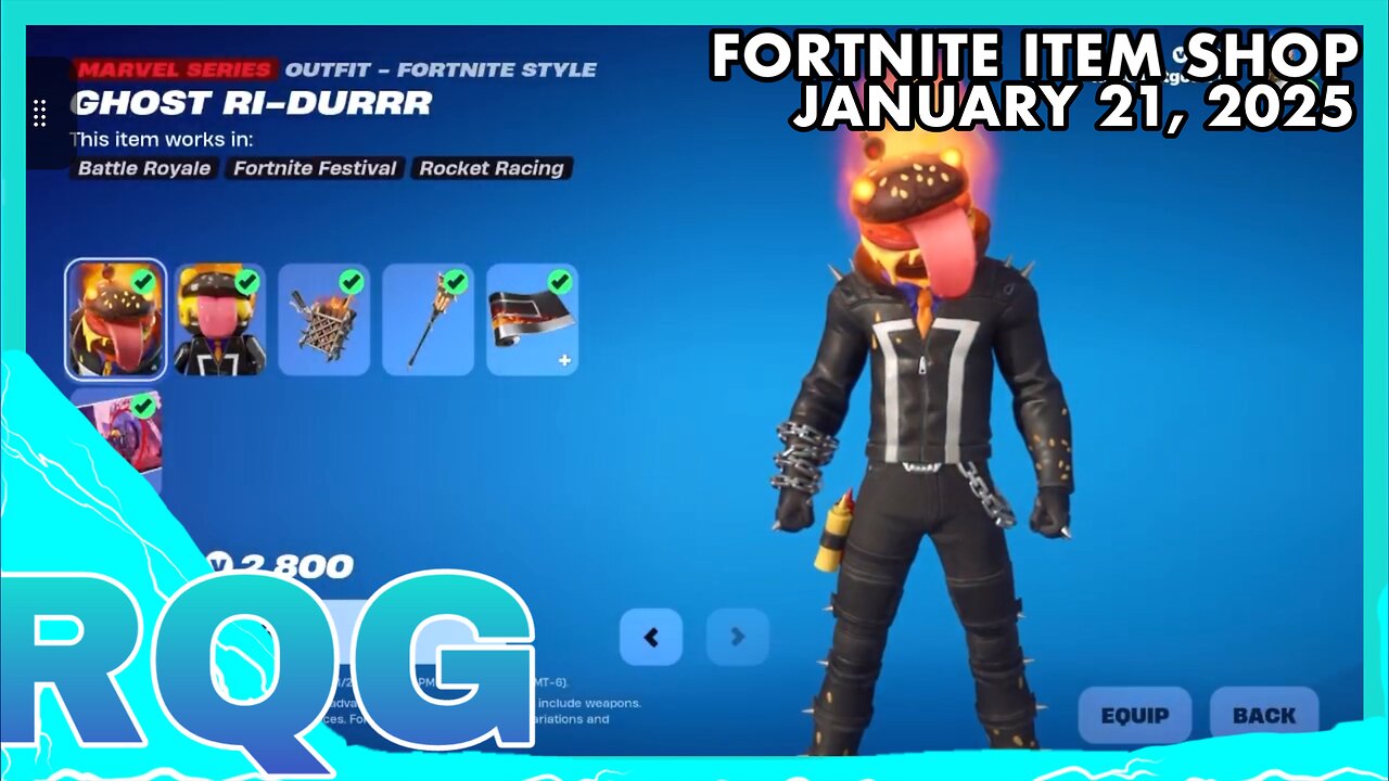 GHOST RI-DURRR & MEOWTOOTH ARE BACK! FORTNITE ITEM SHOP (January 21, 2025)