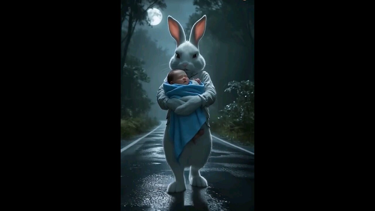 Rabbit and child video