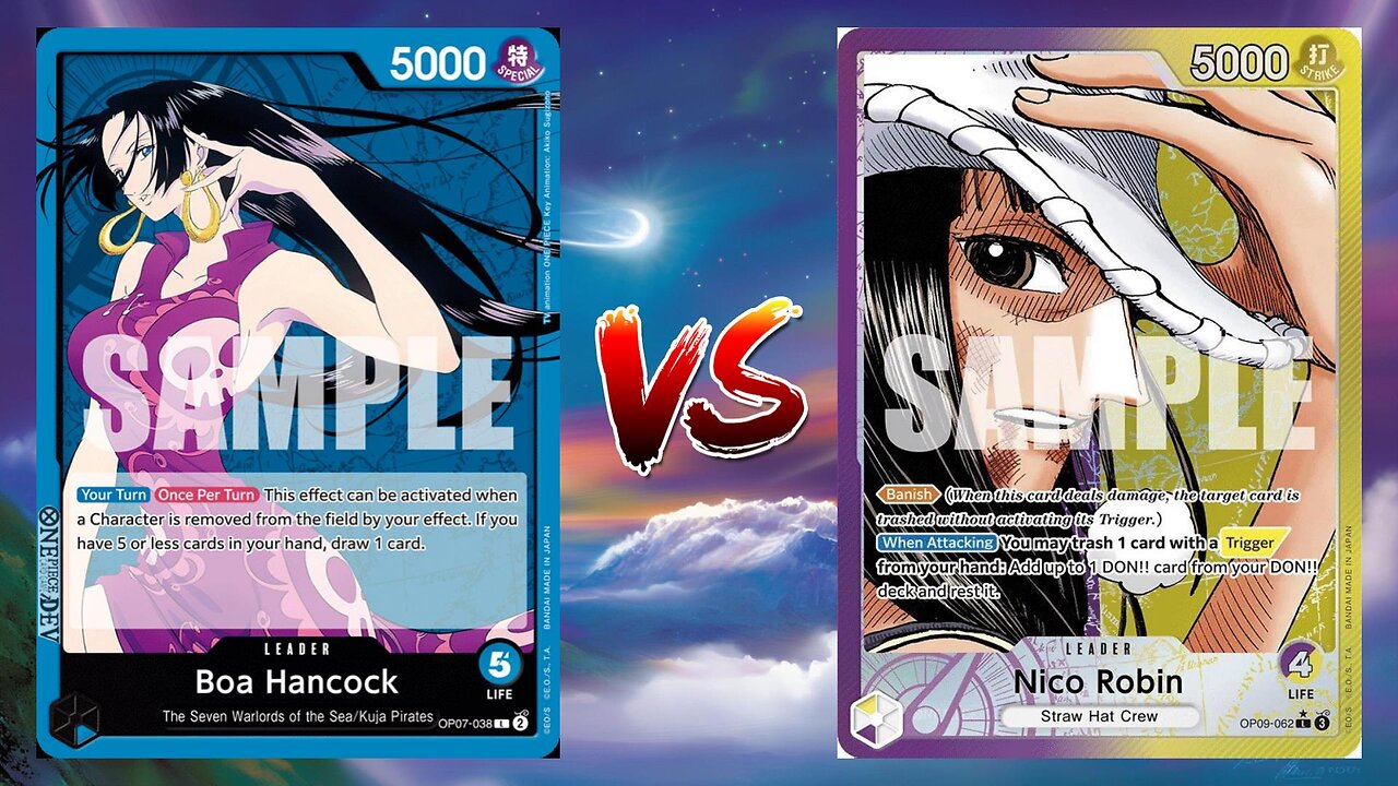 One Piece TCG Boa Hancock VS Nico Robin!!
