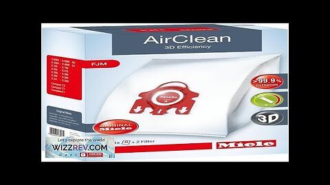 Miele AirClean 3D Efficiency Dust Bag Type FJM 4 Bags & 2 Review