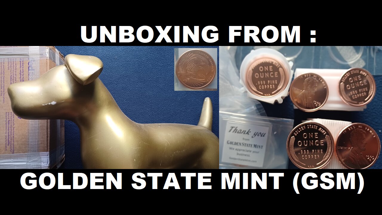 UNBOXING 214: Golden State Mint, GSM. 1 oz Lincoln Wheat Cent Copper Rounds, 39 mm Air-Tite Capsules