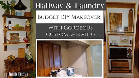 Budget-Friendly Hallway & Laundry Room Makeover | DIY Home Facelift!