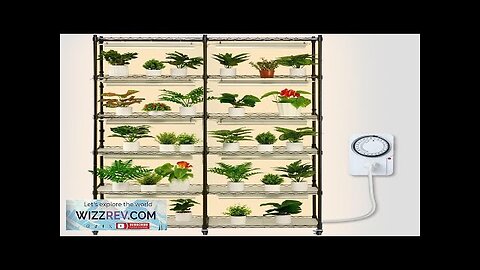 VEVOR Plant Stand with Grow Light 6 Tiers 200W 59.1" Indoor Plant Review