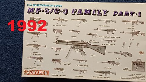 re-UNBOXING: DRAGON, MP-5/G-3 FAMILY PART 1, 1:35 QUARTERMASTER SERIES, 3803, 1992