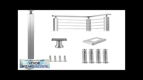 VEVOR Cable Railing Post Level Deck Stair Post 36 x 1.97 x Review